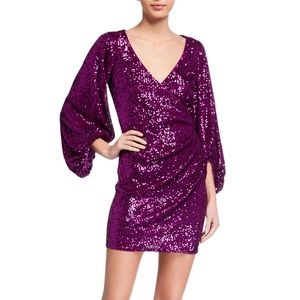 One 33 Social Purple Sequin Dress